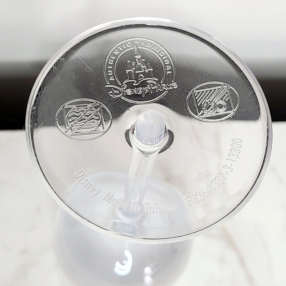 2 Disney Parks Multicolor Mickey Border Shatter Proof Stem Wine Glasses - Picture 5 of 5